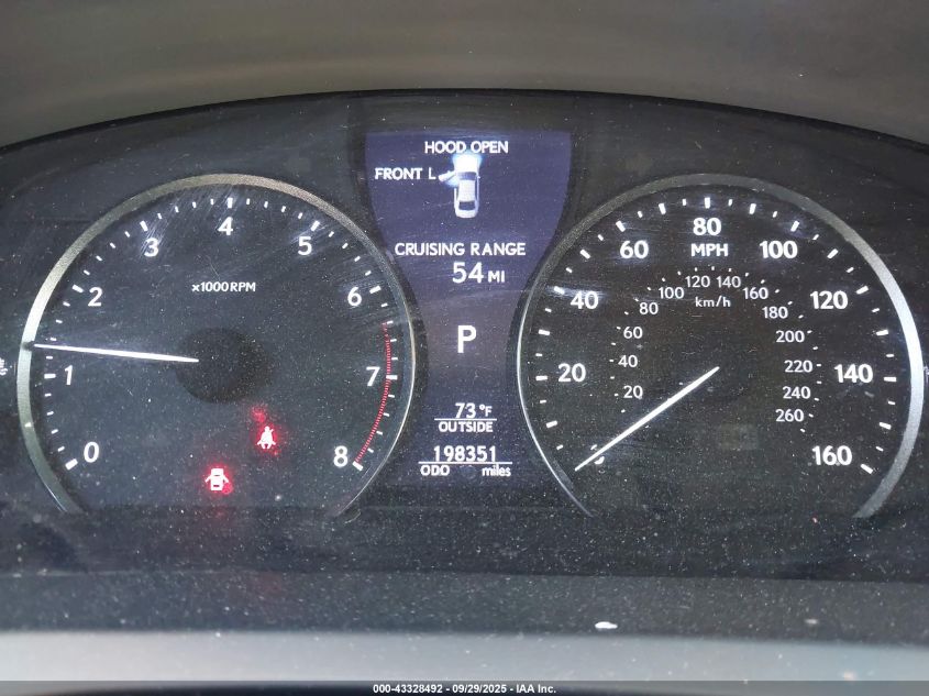 2013 Lexus Ls 460 VIN: JTHCL5EF5D5018063 Lot: 43328492