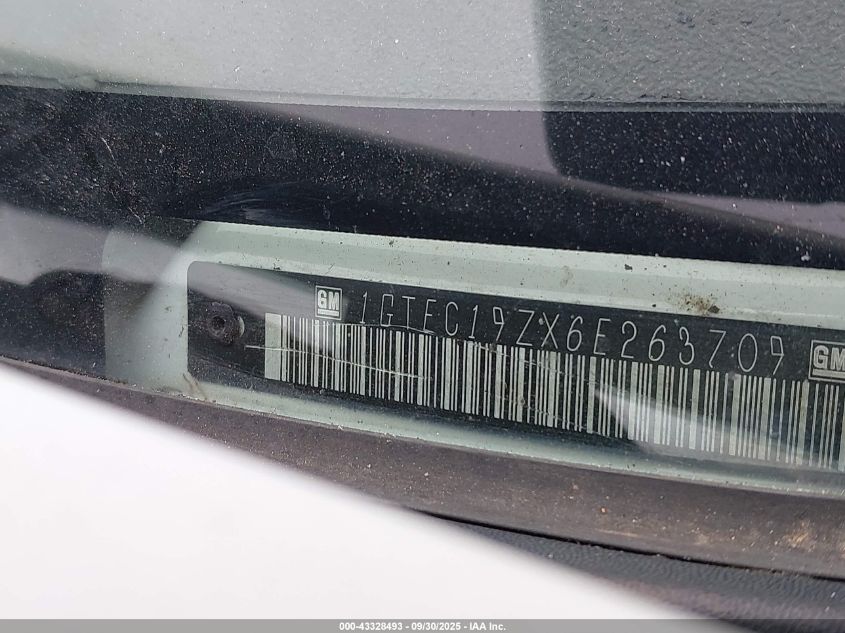 2006 GMC Sierra 1500 Sle1 VIN: 1GTEC19ZX6E263709 Lot: 43328493