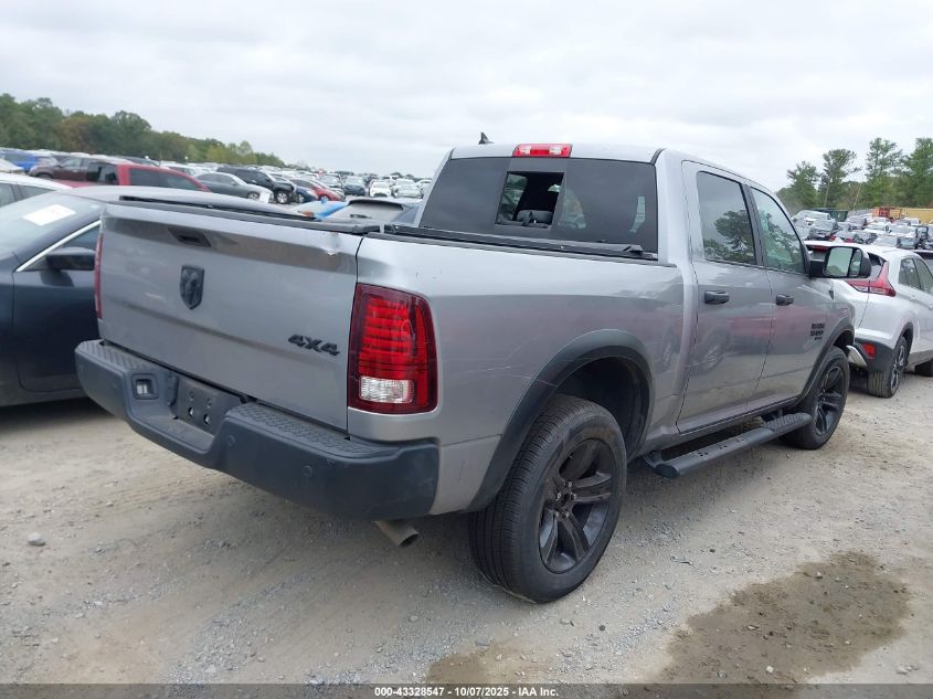 2022 Ram 1500 Classic Warlock 4X4 5'7 Box VIN: 1C6RR7LG7NS192888 Lot: 43328547