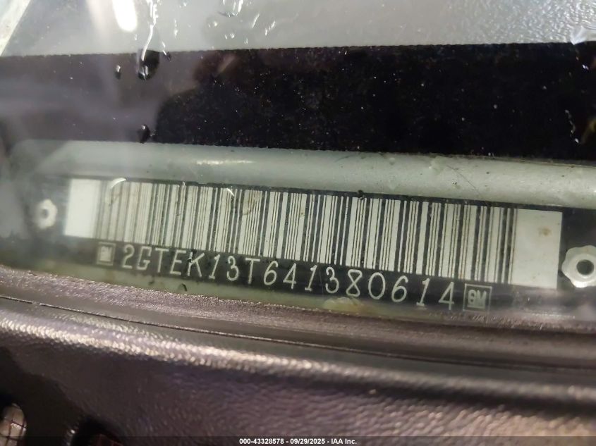 2004 GMC Sierra 1500 Slt VIN: 2GTEK13T641380614 Lot: 43328578