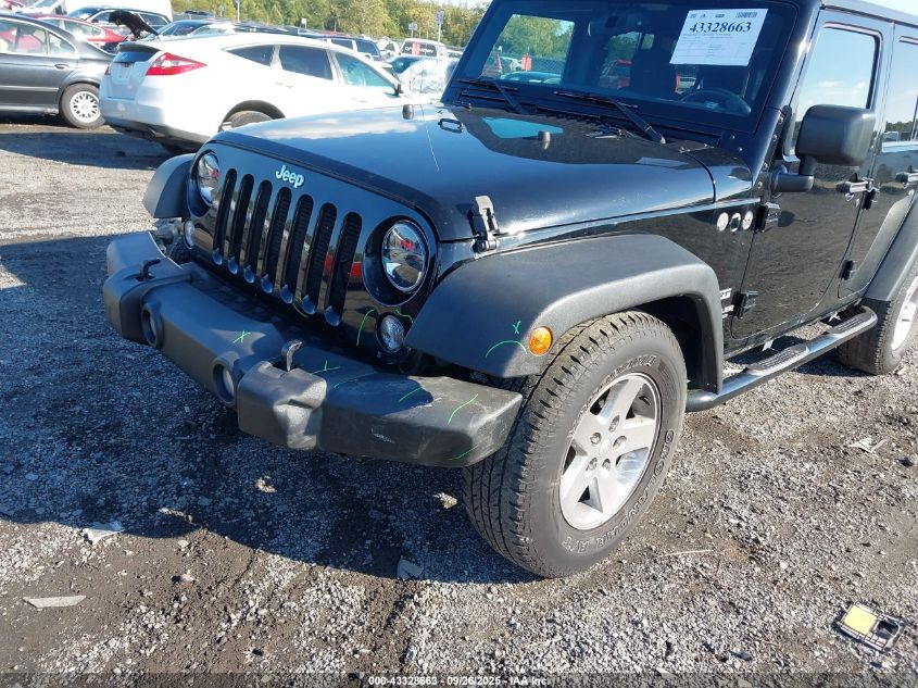 2015 Jeep Wrangler Unlimited Sport VIN: 1C4BJWDG4FL519432 Lot: 43328663