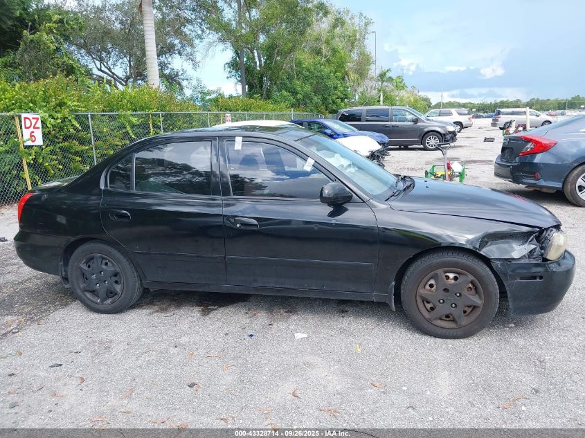 2002 Hyundai Elantra Gls VIN: KMHDN45D62U380748 Lot: 43328714