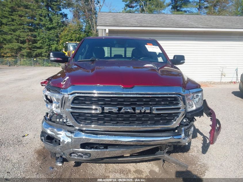 2022 Ram 1500 Big Horn 4X4 6'4 Box VIN: 1C6SRFBT0NN142066 Lot: 43328724