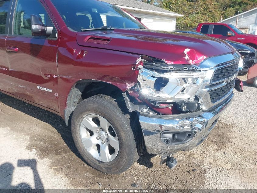 2022 Ram 1500 Big Horn 4X4 6'4 Box VIN: 1C6SRFBT0NN142066 Lot: 43328724