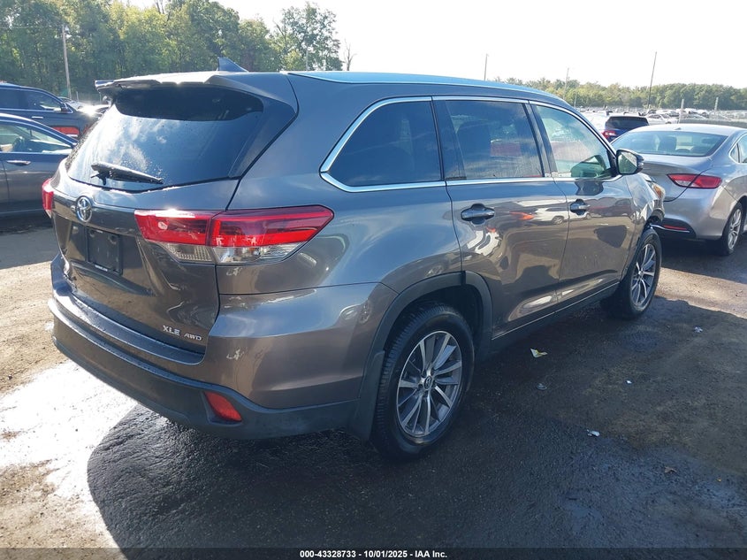 2017 TOYOTA HIGHLANDER XLE - 5TDJZRFH8HS361481