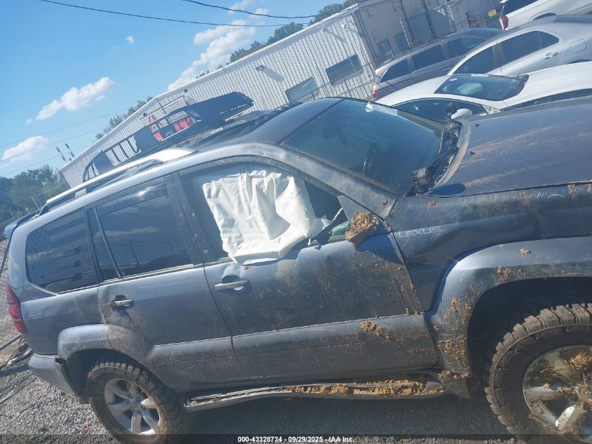 2005 Lexus Gx 470 VIN: JTJBT20X750075081 Lot: 43328734