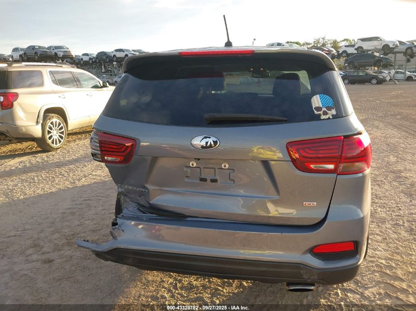 2019 Kia Sorento 2.4L L VIN: 5XYPG4A30KG610696 Lot: 43328782