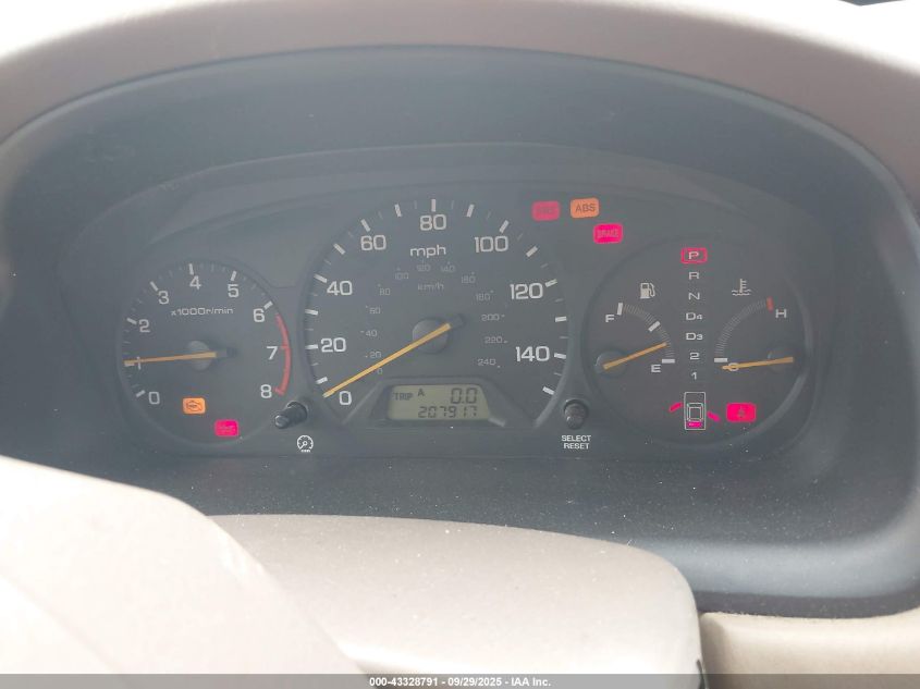 2000 Honda Accord 3.0 Ex VIN: 1HGCG1655YA081764 Lot: 43328791