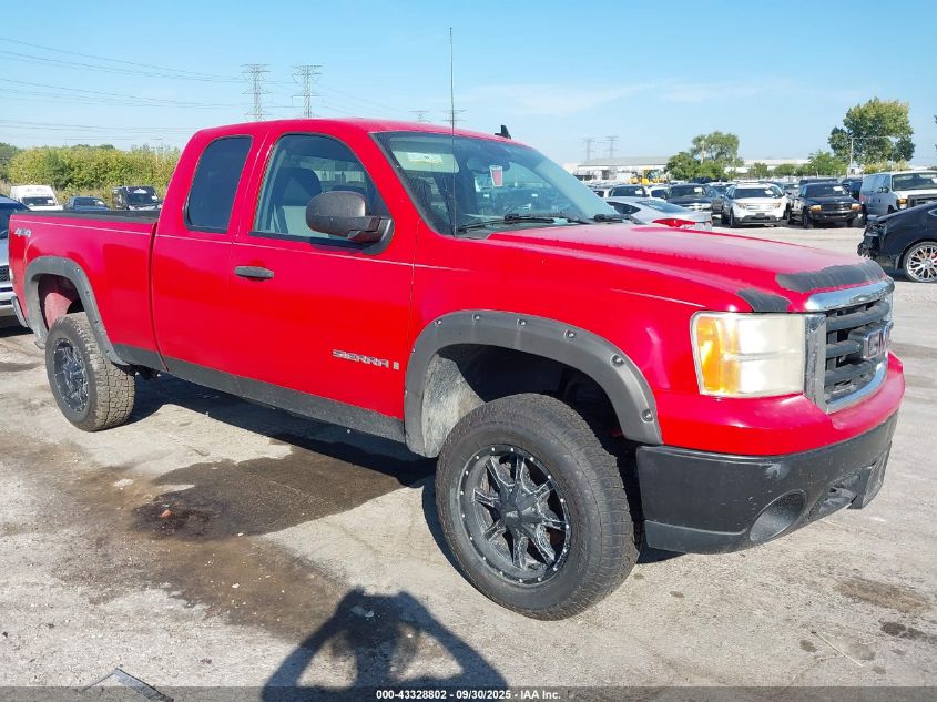 2007 GMC Sierra 1500 Work Truck red truck gasoline 1GTEK19C07Z627824 photo #1