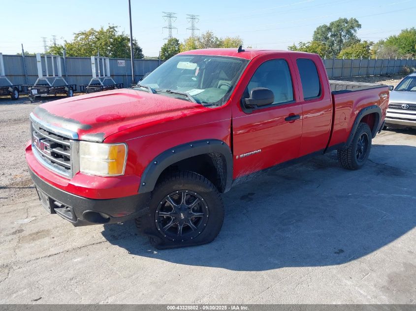 2007 GMC Sierra 1500 Work Truck red truck gasoline 1GTEK19C07Z627824 photo #3