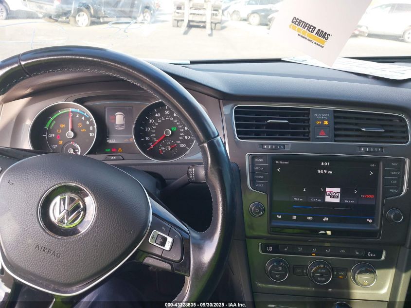 2016 Volkswagen E-Golf Sel Premium VIN: WVWPP7AU1GW916035 Lot: 43328835