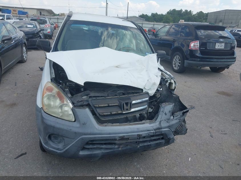 2006 Honda Cr-V Lx VIN: JHLRD685X6C027229 Lot: 43328902