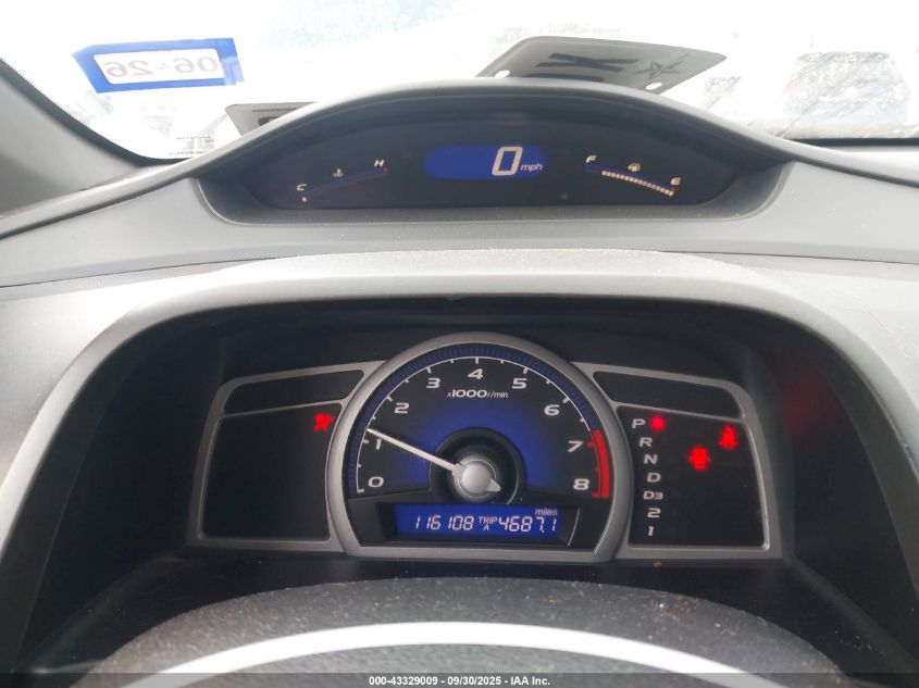 2008 Honda Civic Lx VIN: 2HGFG12678H531654 Lot: 43329009