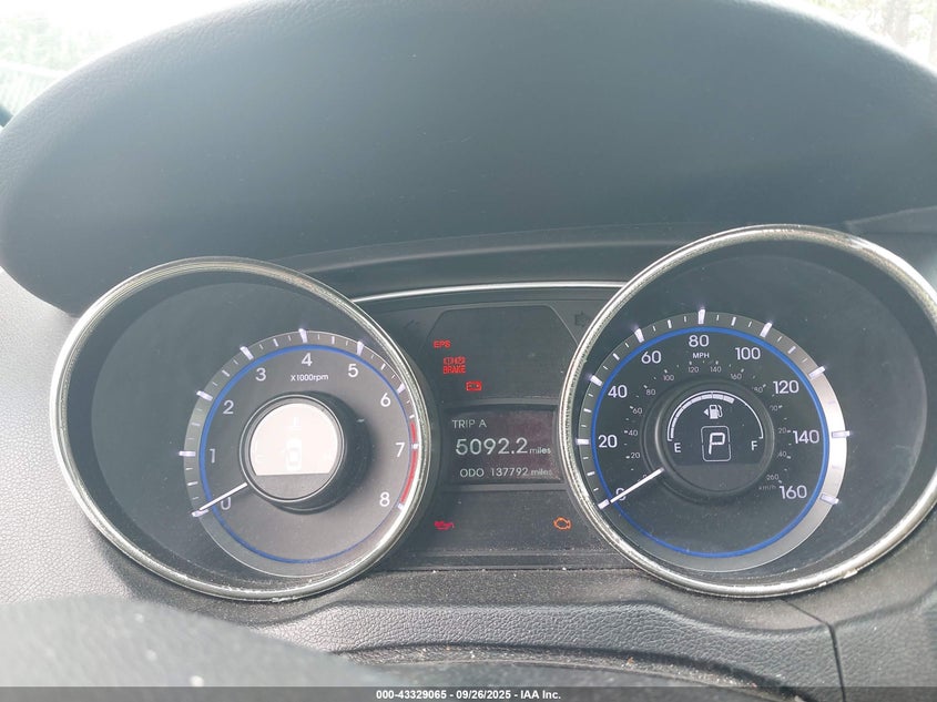 2013 HYUNDAI SONATA GLS 5NPEB4AC6DH507025