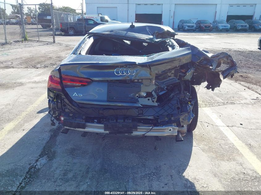 2025 Audi A5 Sportback Premium 45 Tfsi S Line Quattro S Tronic VIN: WAUDACF51SA006709 Lot: 43329141