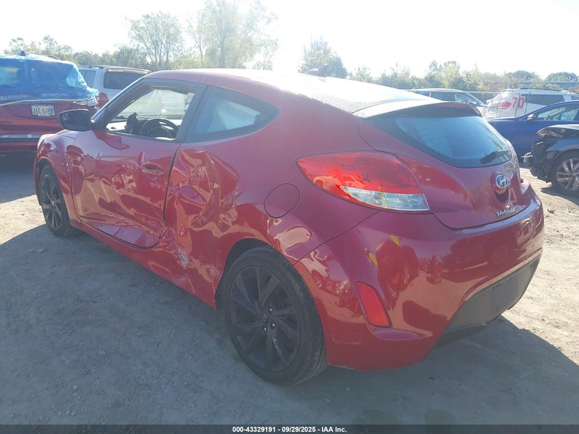 2016 HYUNDAI VELOSTER - KMHTC6AD3GU256527