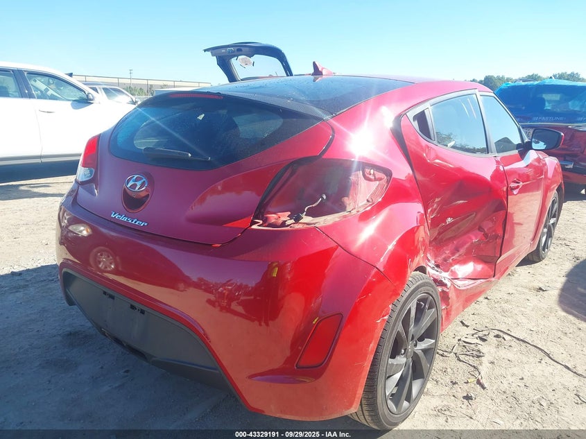 2016 HYUNDAI VELOSTER - KMHTC6AD3GU256527