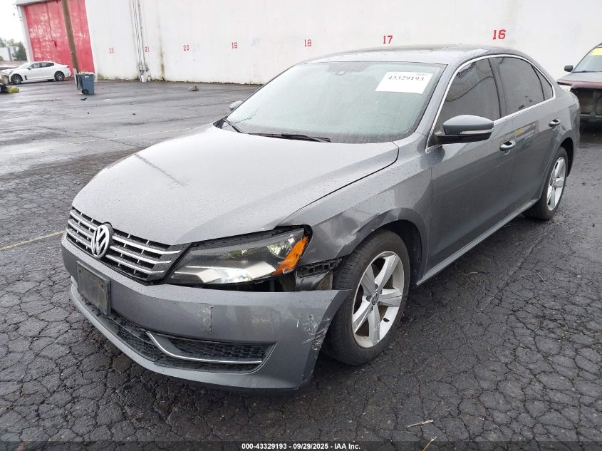 2013 Volkswagen Passat 2.0L Tdi Se VIN: 1VWBN7A32DC117141 Lot: 43329193