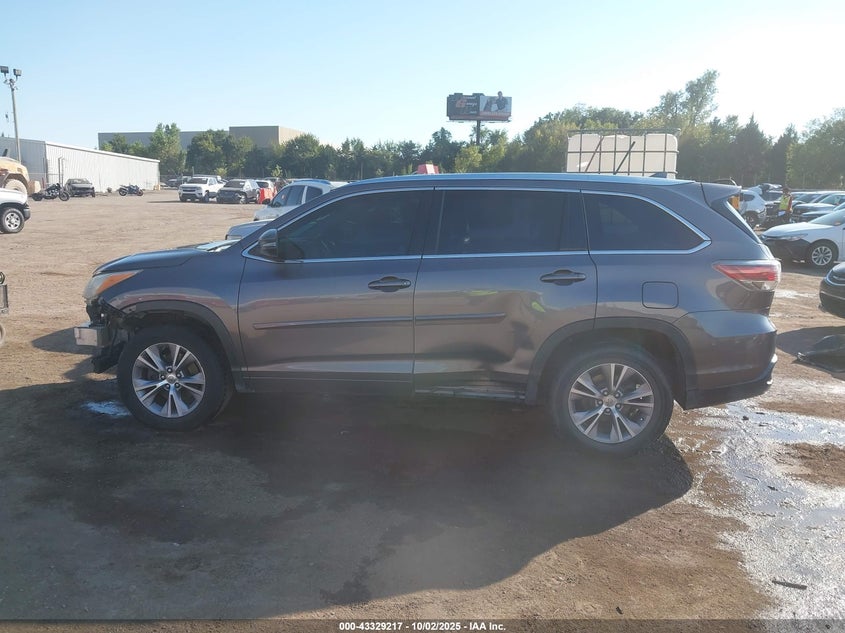 2014 TOYOTA HIGHLANDER XLE V6 - 5TDKKRFH8ES021137
