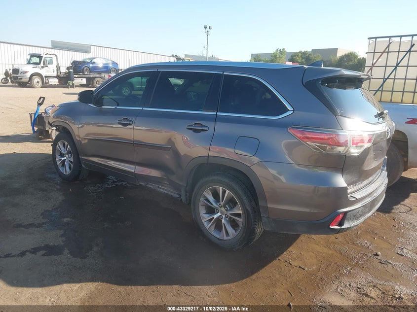 2014 TOYOTA HIGHLANDER XLE V6 - 5TDKKRFH8ES021137