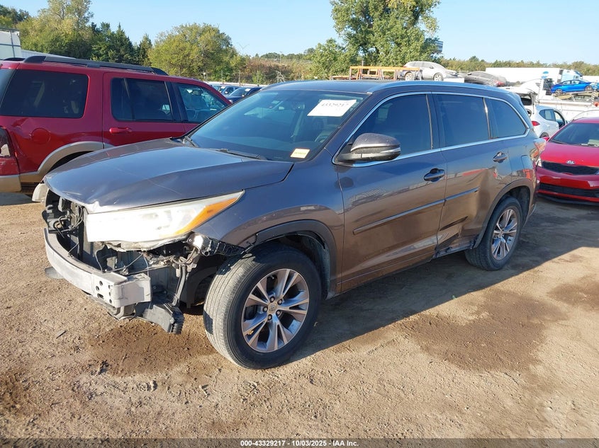 2014 TOYOTA HIGHLANDER XLE V6 - 5TDKKRFH8ES021137