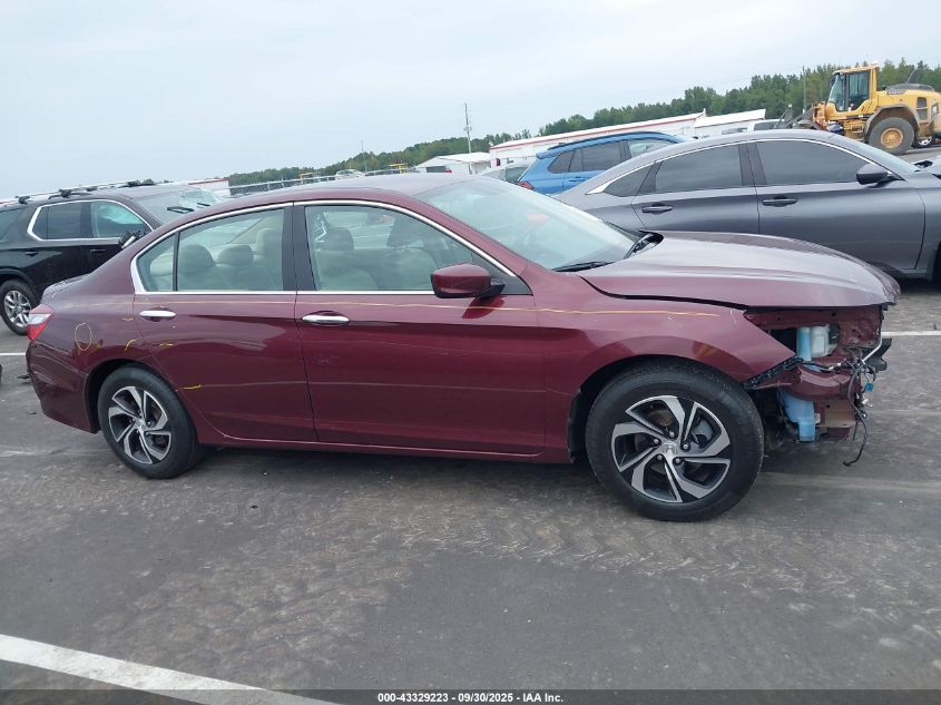 2017 Honda Accord Lx VIN: 1HGCR2F36HA187364 Lot: 43329223