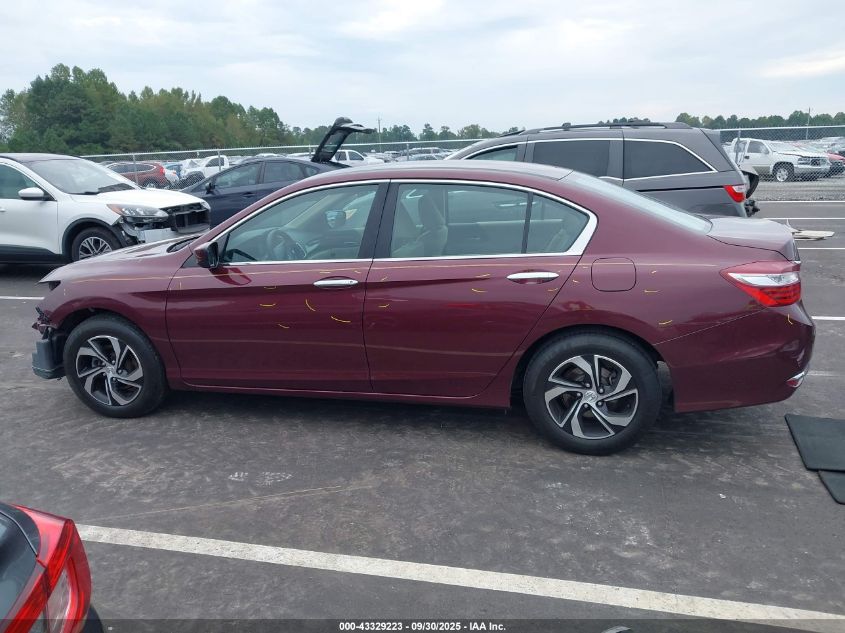 2017 Honda Accord Lx VIN: 1HGCR2F36HA187364 Lot: 43329223