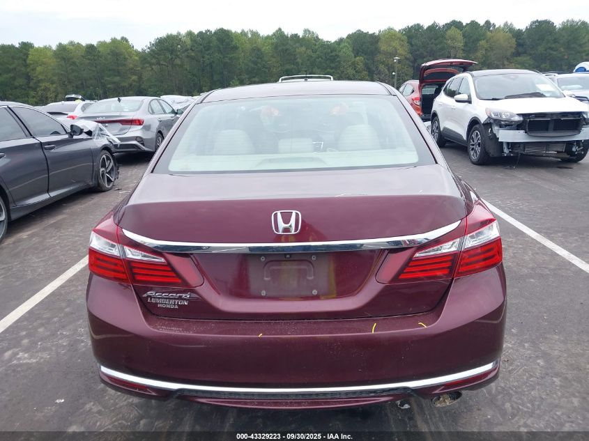 2017 Honda Accord Lx VIN: 1HGCR2F36HA187364 Lot: 43329223