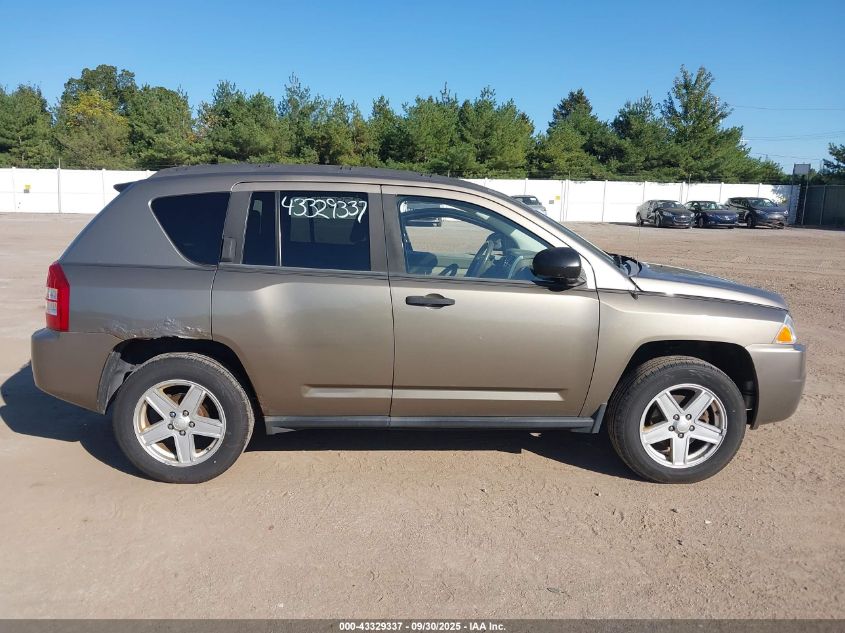 2007 Jeep Compass Sport VIN: 1J8FF47W37D137763 Lot: 43329337