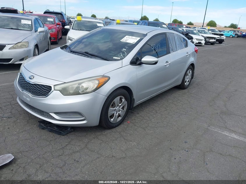 Vin: knafk4a63g5548891, lot: 43824058, kia forte lx 20162