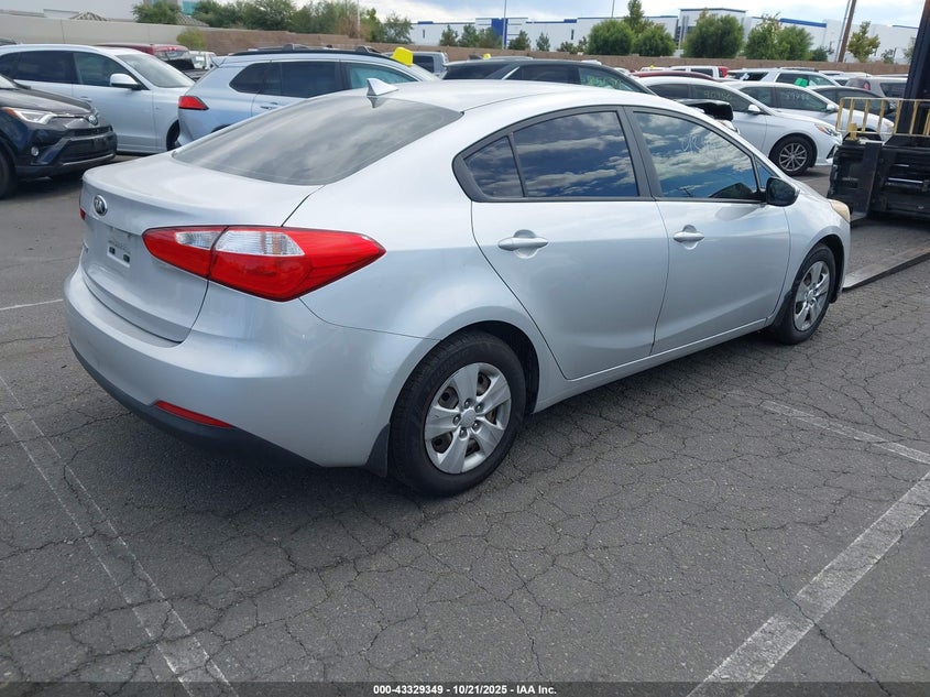 Vin: knafk4a63g5548891, lot: 43824058, kia forte lx 20164