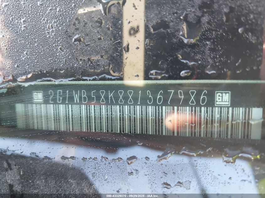 2008 Chevrolet Impala Ls VIN: 2G1WB58K881367986 Lot: 43329370