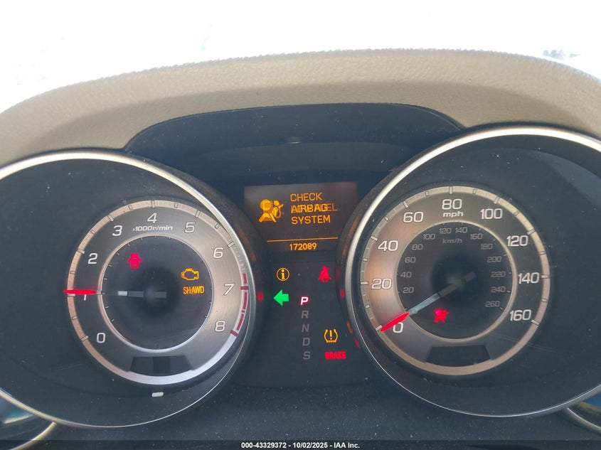 2012 Acura Mdx VIN: 2HNYD2H20CH516443 Lot: 43329372