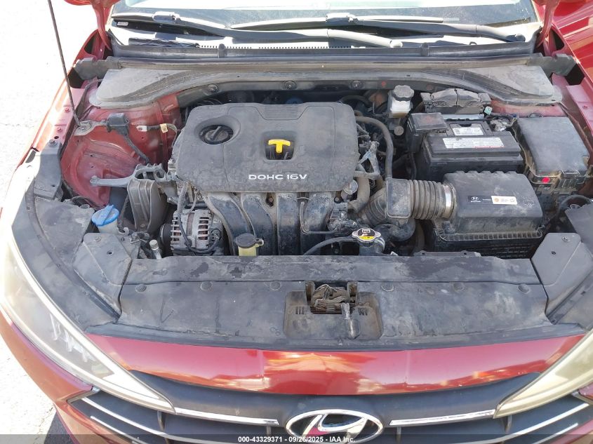 2019 Hyundai Elantra Se VIN: KMHD74LF2KU777890 Lot: 43329371