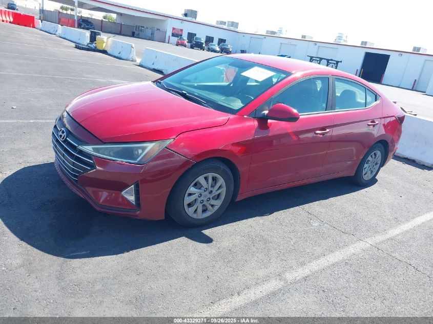 2019 Hyundai Elantra Se VIN: KMHD74LF2KU777890 Lot: 43329371