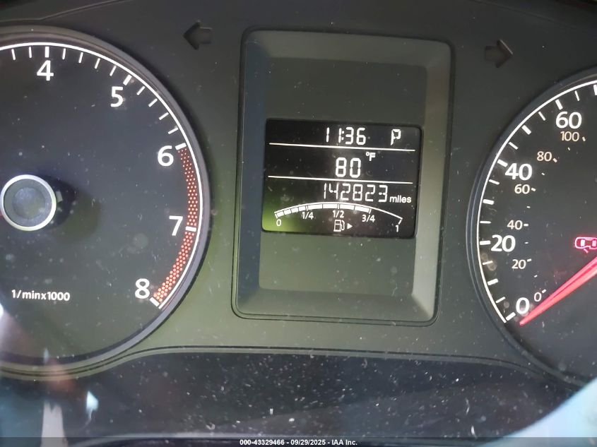 2011 Volkswagen Jetta 2.5L Se VIN: 3VWDX7AJ7BM302590 Lot: 43329466