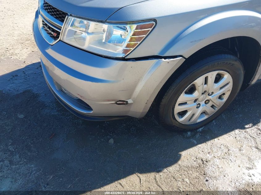 2016 Dodge Journey Se VIN: 3C4PDCAB0GT186088 Lot: 43329473