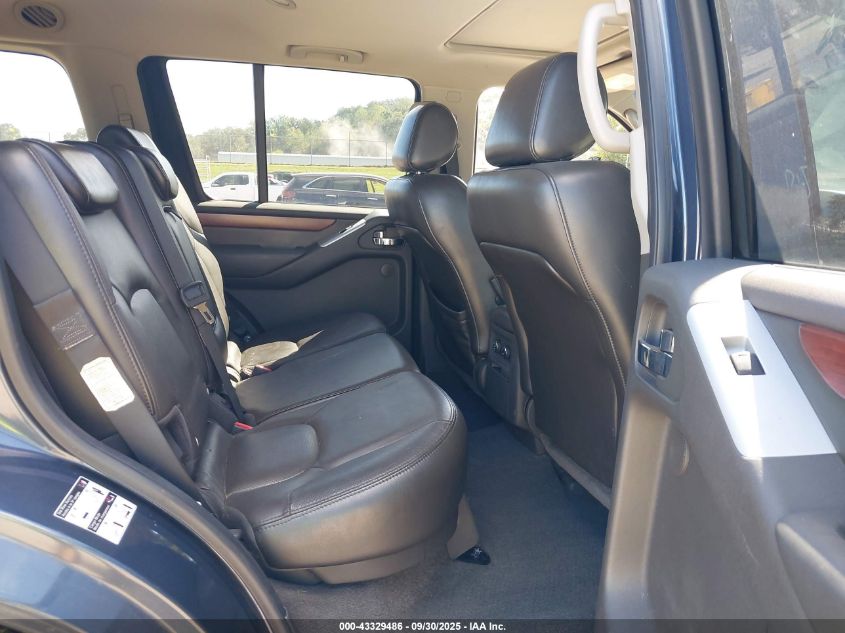 2008 Nissan Pathfinder Le VIN: 5N1AR18U48C618709 Lot: 43329486