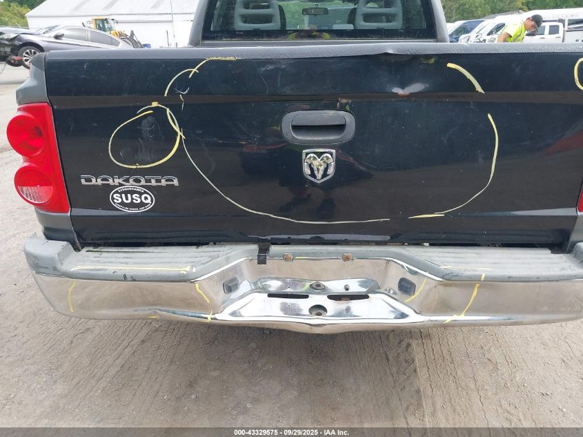 2006 Dodge Dakota Slt VIN: 1D7HW48K36S611366 Lot: 43329575