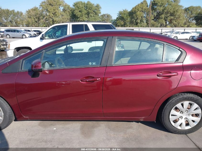 2012 Honda Civic Lx VIN: 19XFB2F56CE056779 Lot: 43329599