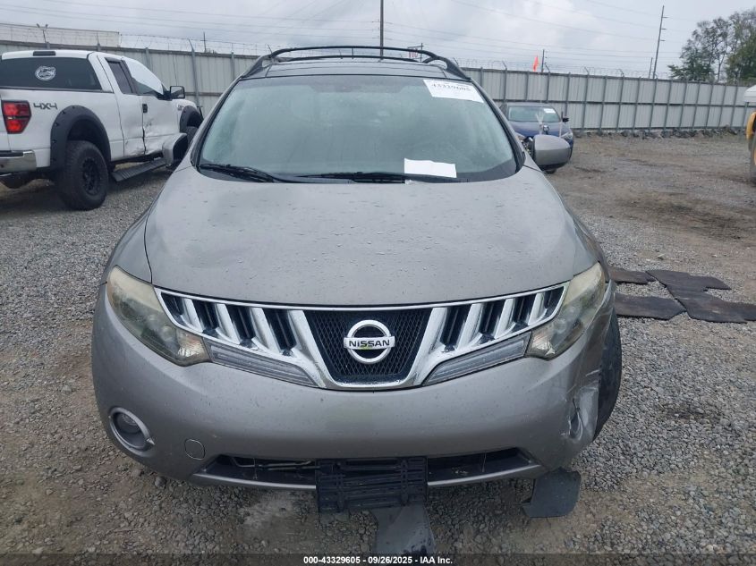 2009 Nissan Murano Sl VIN: JN8AZ18UX9W002103 Lot: 43329605