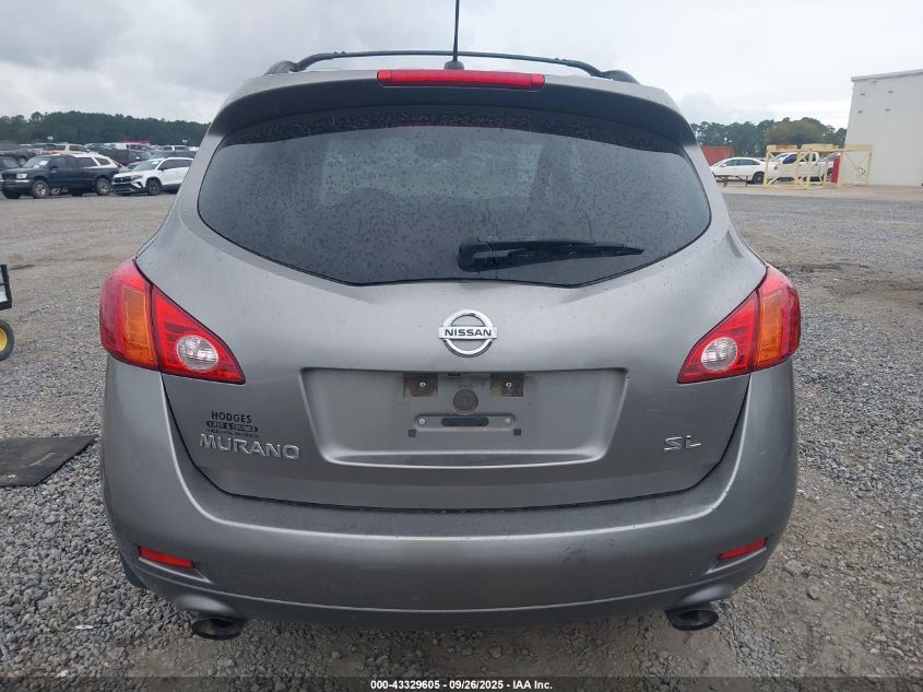 2009 Nissan Murano Sl VIN: JN8AZ18UX9W002103 Lot: 43329605