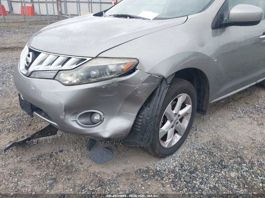 2009 Nissan Murano Sl VIN: JN8AZ18UX9W002103 Lot: 43329605