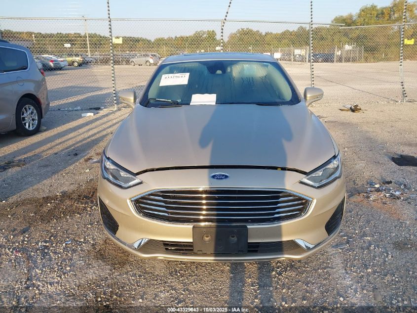 2019 Ford Fusion Sel VIN: 3FA6P0E99KR100216 Lot: 43329643
