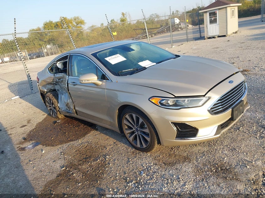 3FA6P0E99KR100216 2019 Ford Fusion Sel auction photo 1