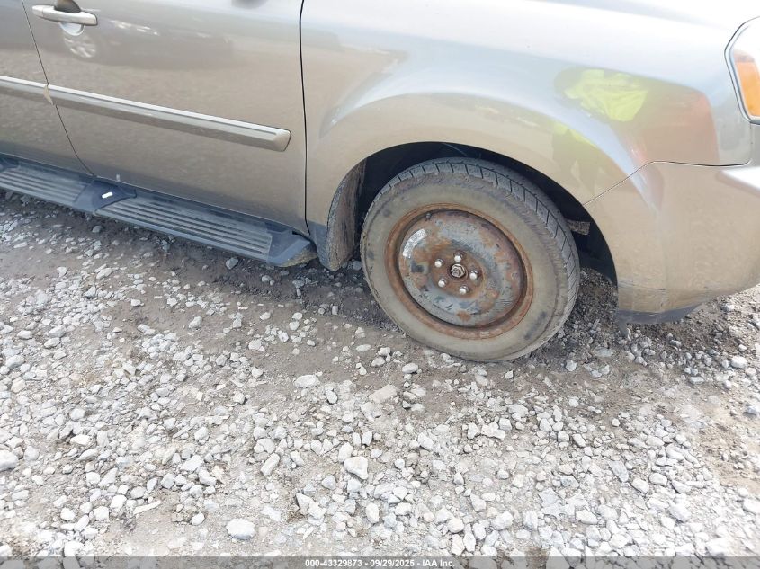 2010 Honda Pilot Ex-L VIN: 5FNYF4H51AB016476 Lot: 43329873