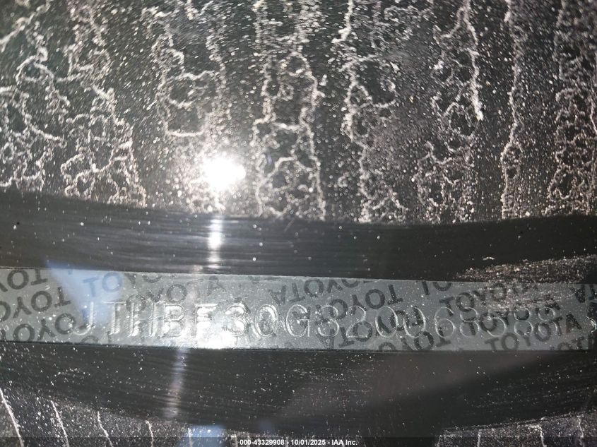 2002 Lexus Es 300 VIN: JTHBF30G320068588 Lot: 43329908