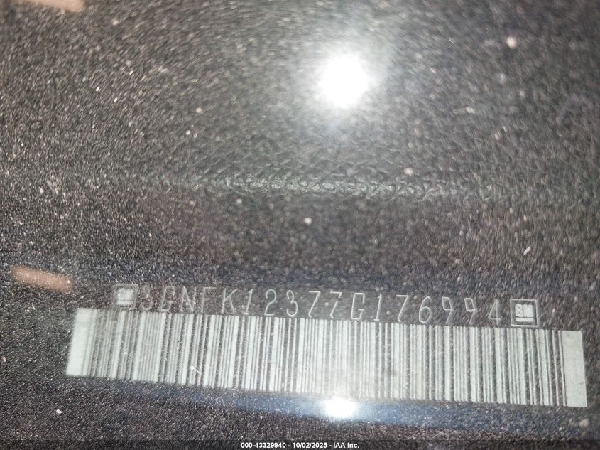 2007 Chevrolet Avalanche 1500 Lt VIN: 3GNFK12377G176994 Lot: 43329940