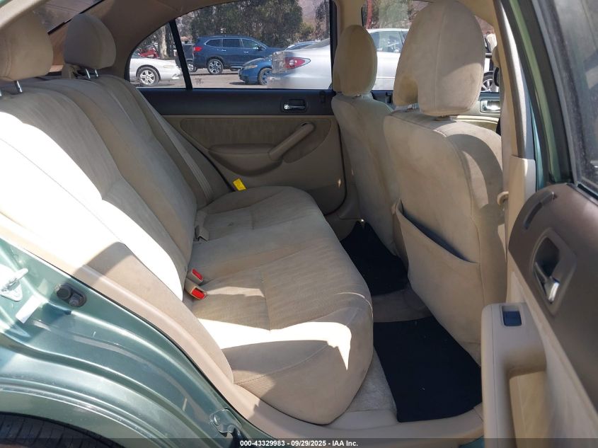 2003 Honda Civic Lx VIN: 2HGES16593H627077 Lot: 43329983