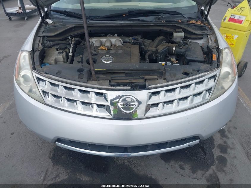 2007 Nissan Murano Sl VIN: JN8AZ08W97W614348 Lot: 43330048